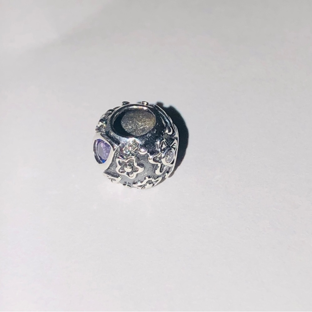 925 Solid Sterling Silver Amethyst Charm - image 8